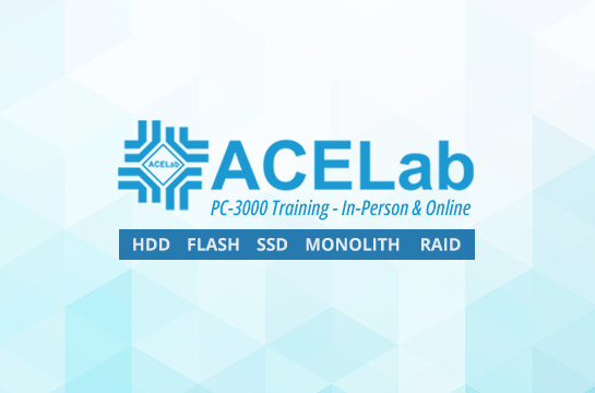 ACELab PC-3000 Expert Data Recovery Training (HDD + SSD)